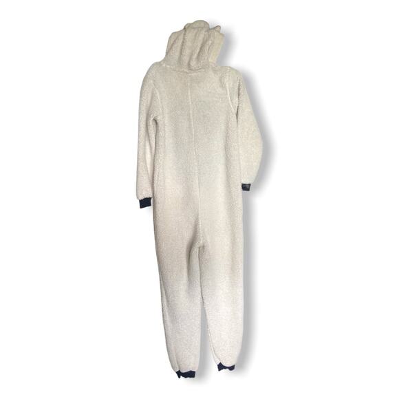 Faded Glory Womens Costume Size Small 4 6 Cream Black Panda Romper Sleeper - Picture 6 of 6